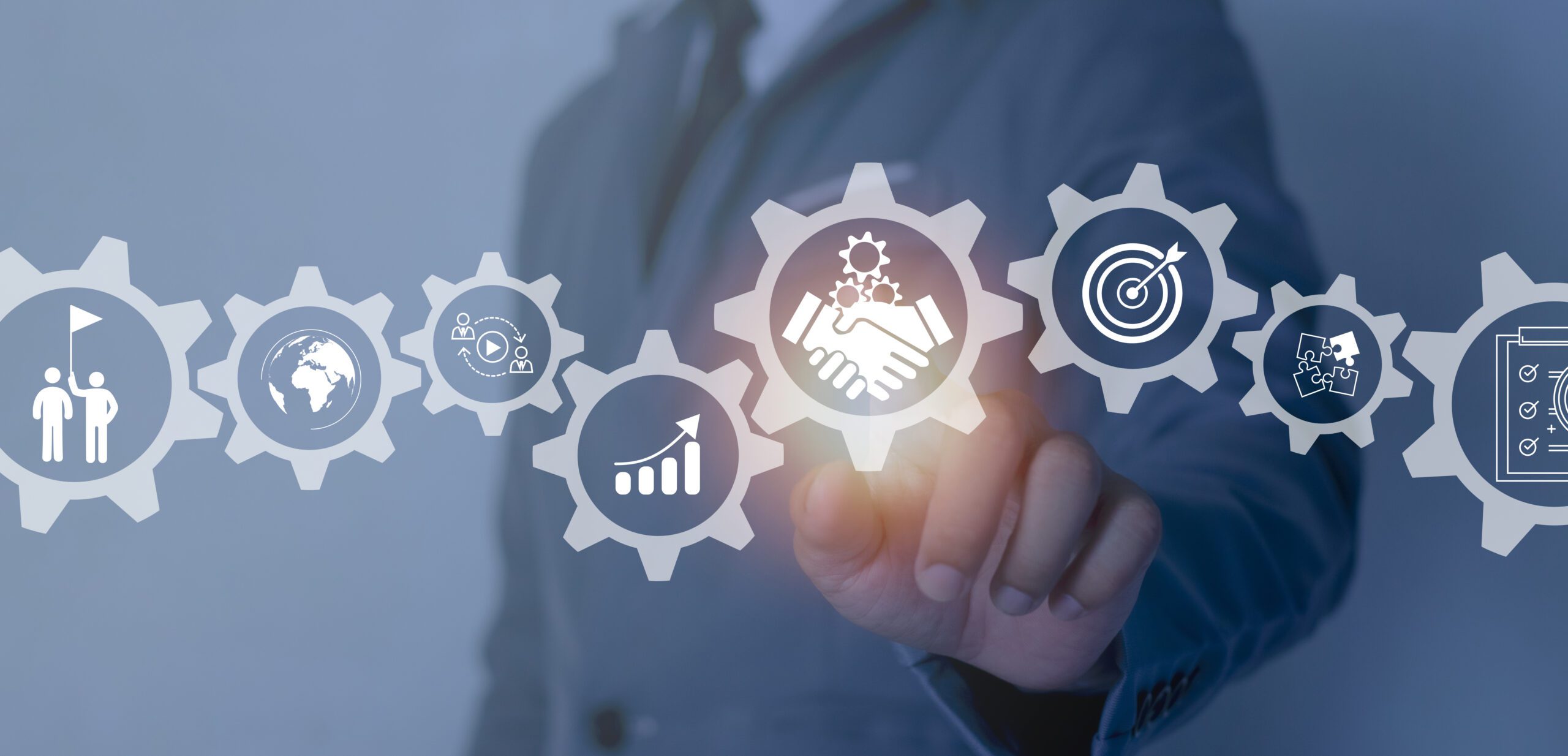 Business ecosystem and cooperation concept Business Collaboration Strategy, Collaboration, Team Building