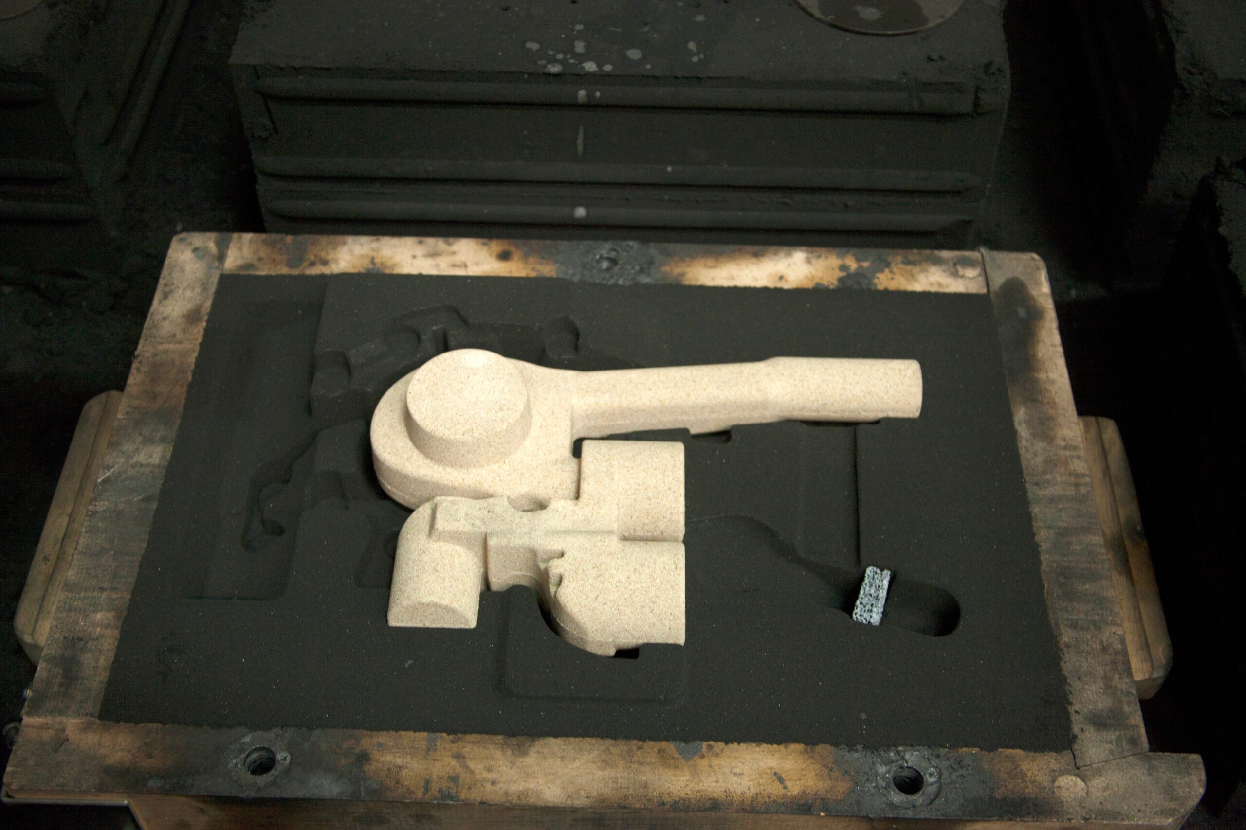 metal castings inside the factory