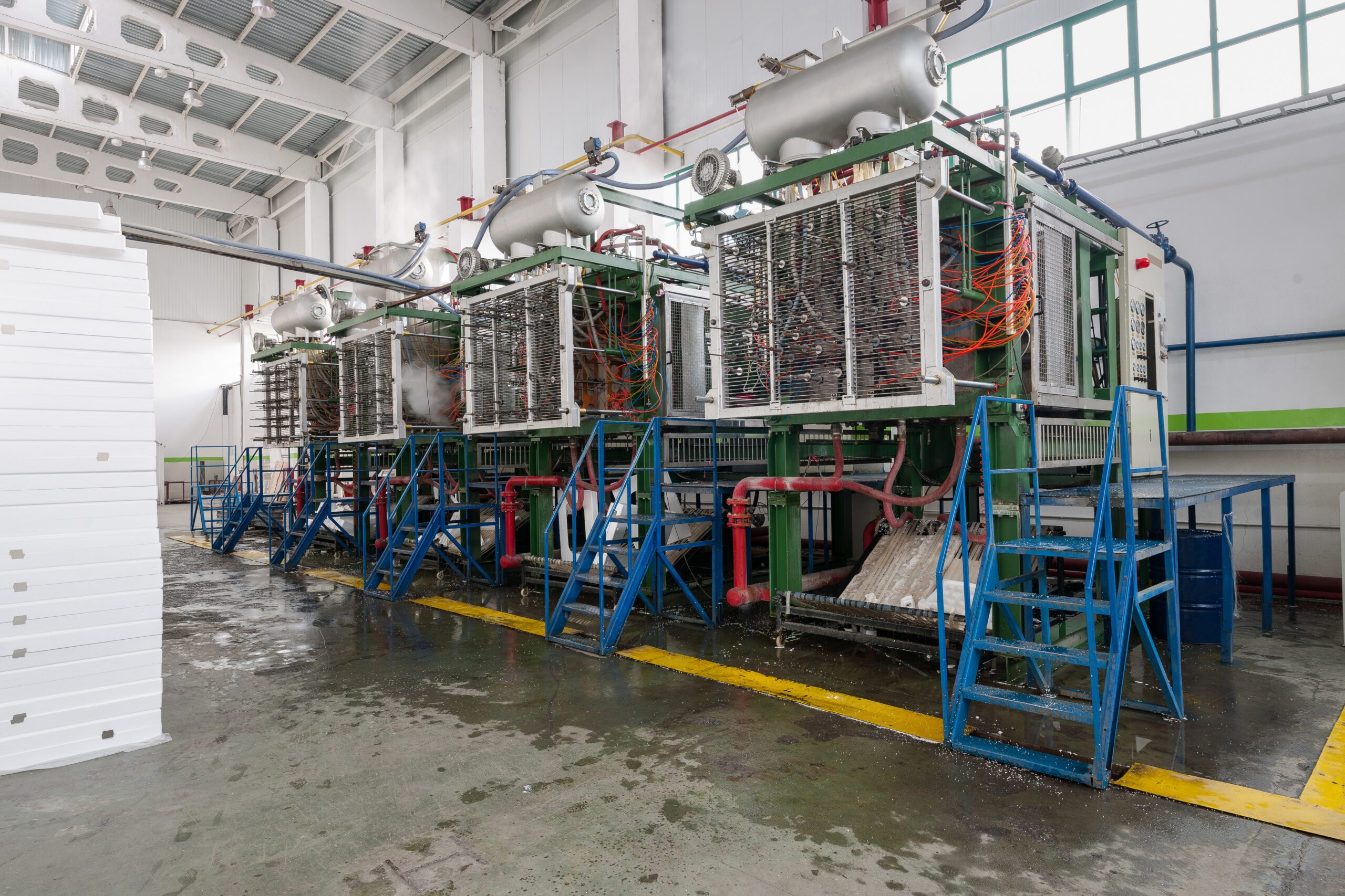 factory shop for foam plastic production